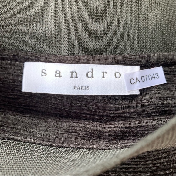 Sandro Black Aoda Asymmetric Ruffled Mini Skirt - Picture 7 of 10